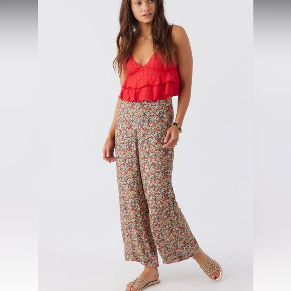 O'Neill Pants - O'NEILL RYLAN EDEN DITSY WIDE LEG PANTS NWT